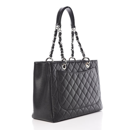 Chanel Caviar Quilted Grand Shopping Tote GST Black 3 of 12