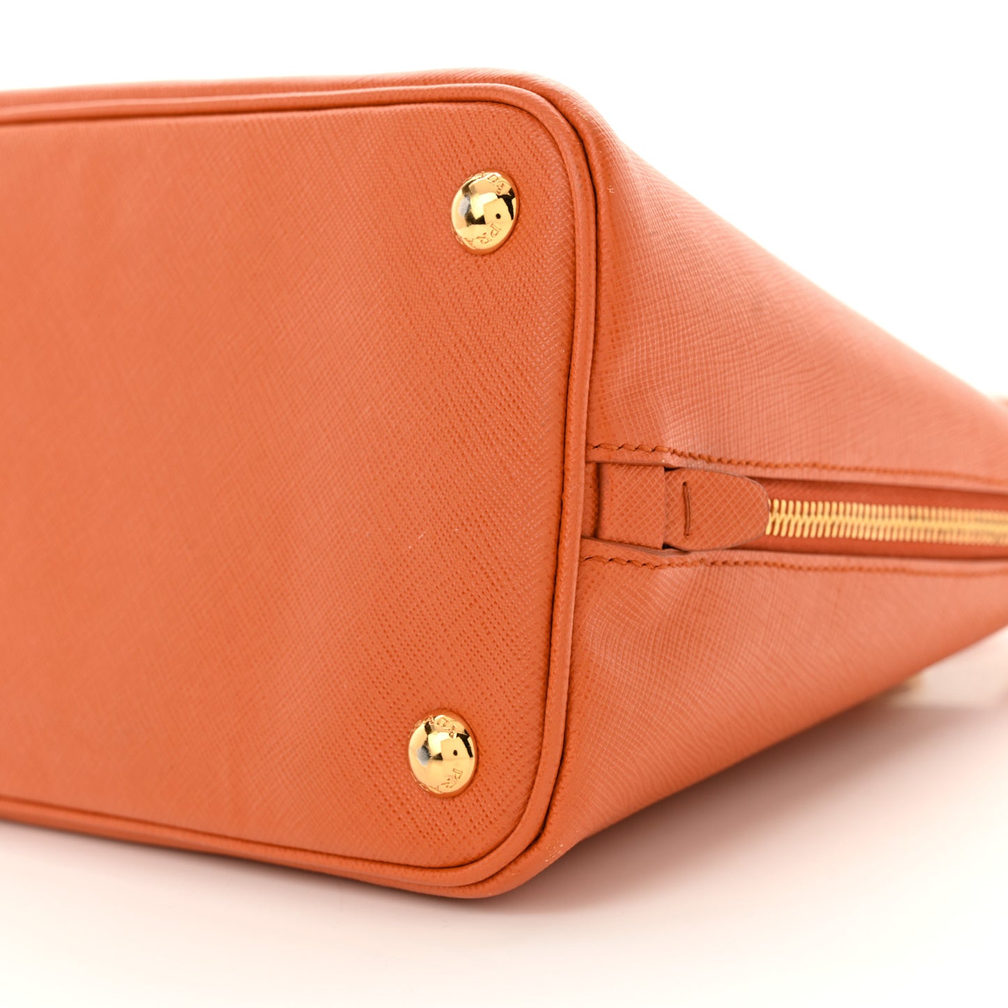 Saffiano Lux Medium Promenade Tote Papaya