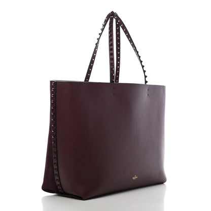 Valentino Garavani Suede Calfskin Rockstud Tote Maleficio 4 of 13