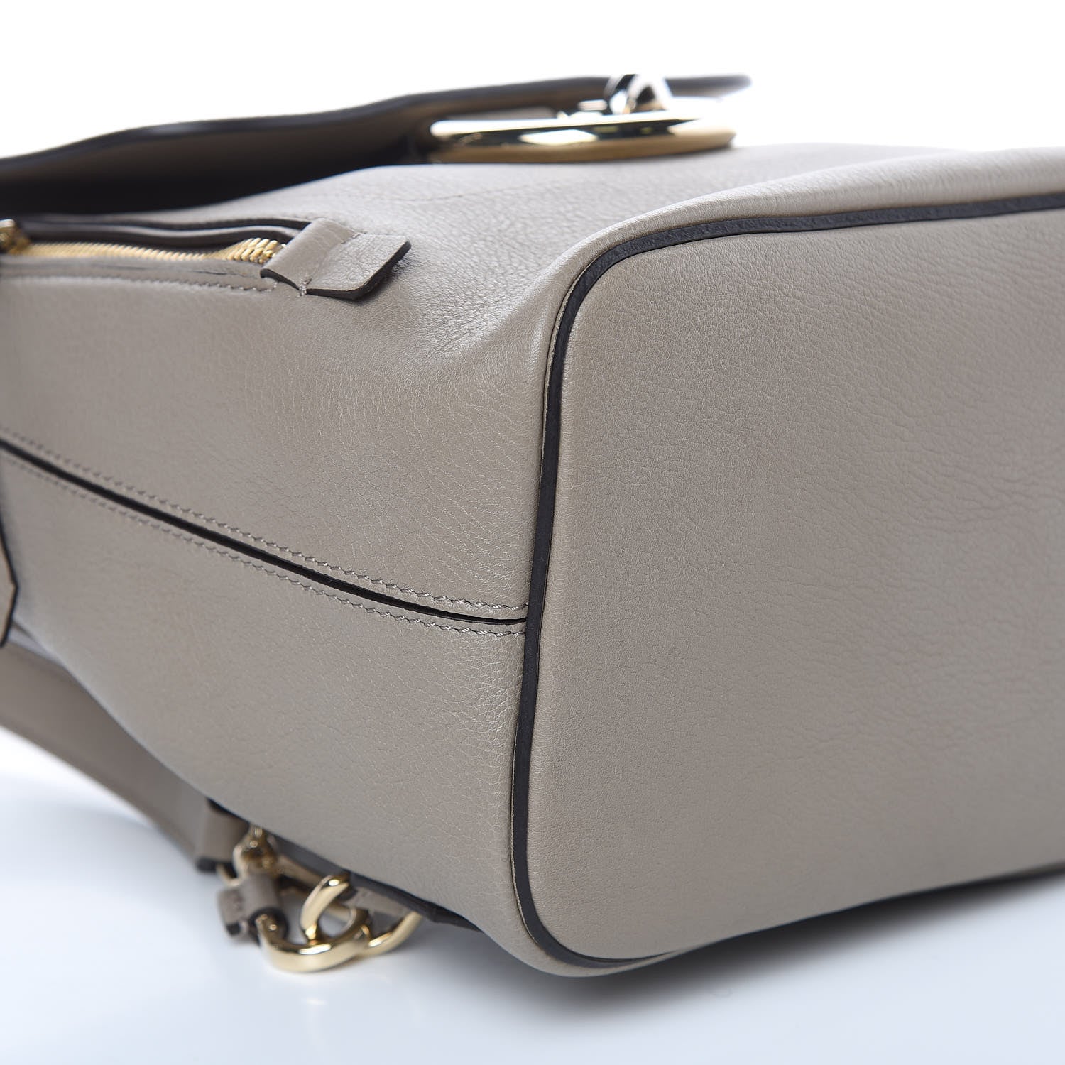 Chloe Suede Calfskin Small Faye Backpack Motty Grey 8 of 10