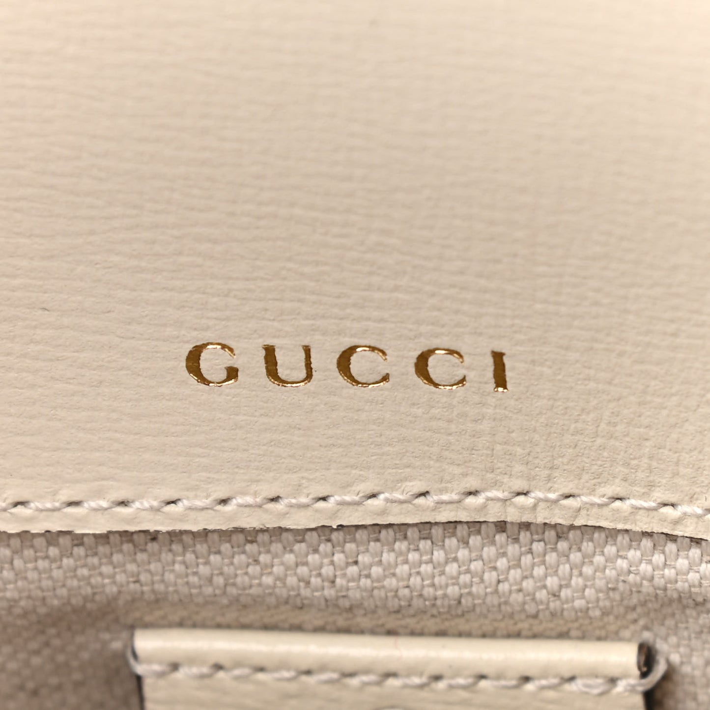GG Supreme Monogram Web Mini Horsebit 1955 Shoulder Bag Beige Mystic White