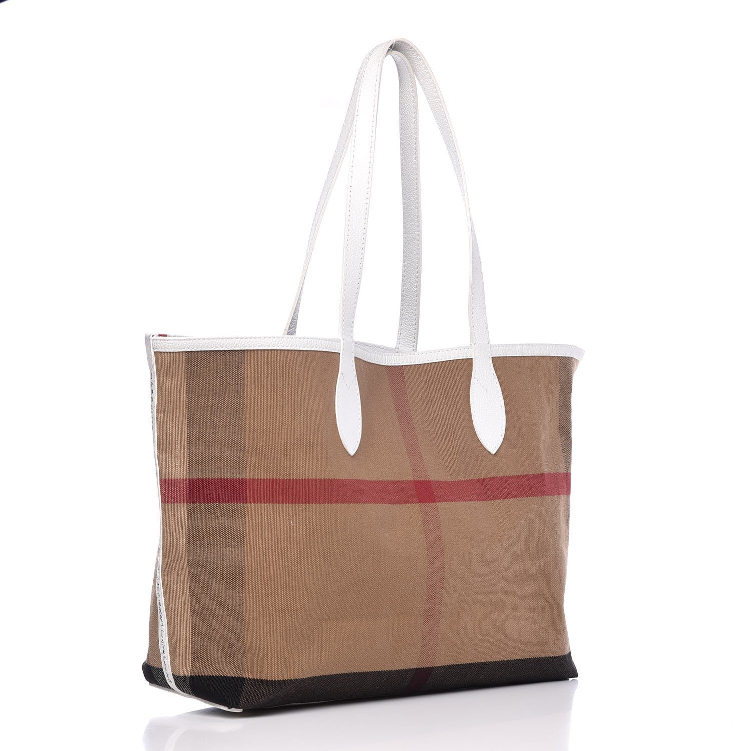 Burberry Coated Canvas Medium Reversible Doodle Tote White 4 of 17