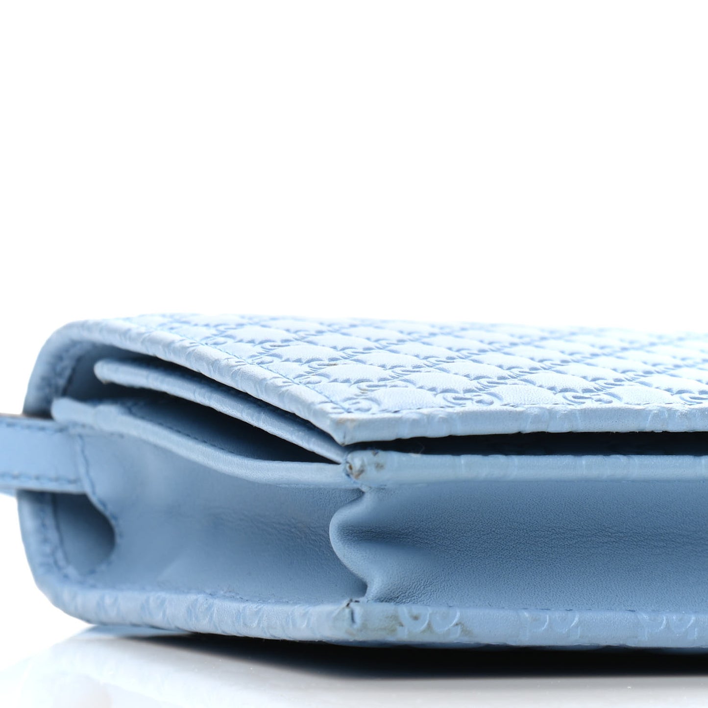 Microguccissima Crossbody Wallet Mineral Blue