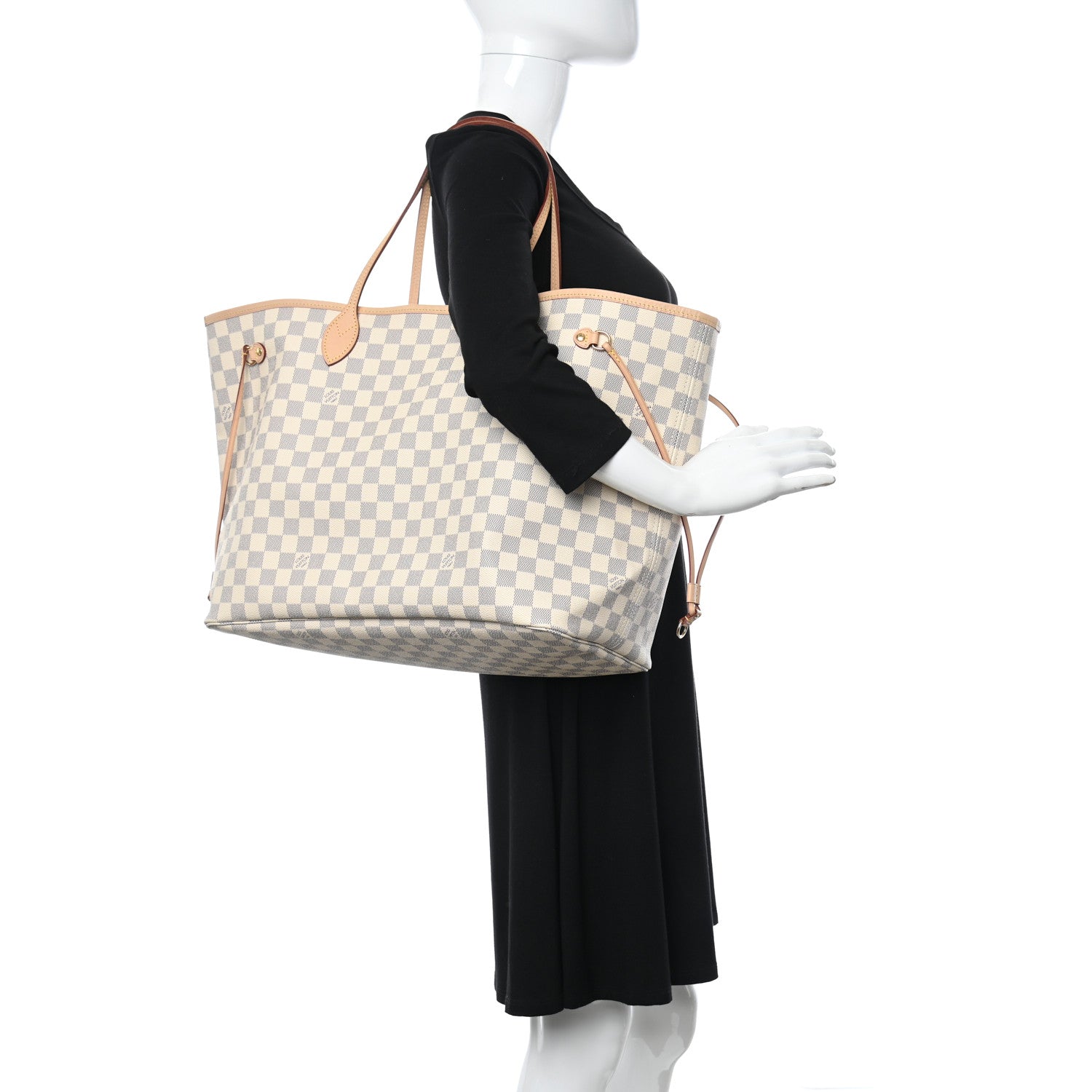 Louis Vuitton Damier Azur Neo Neverfull GM Rose Ballerine 2 of 19