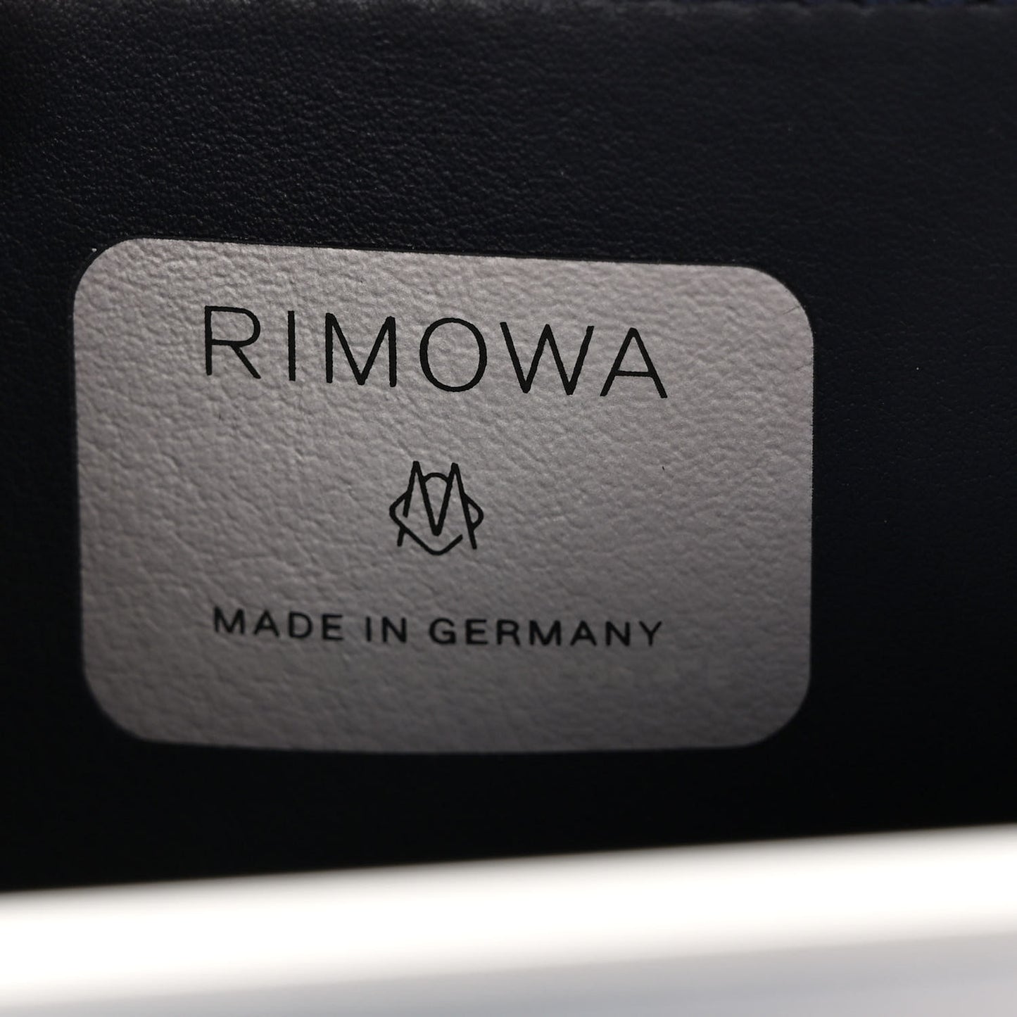 X RIMOWA Aluminum Personal Clutch On Strap Bleu