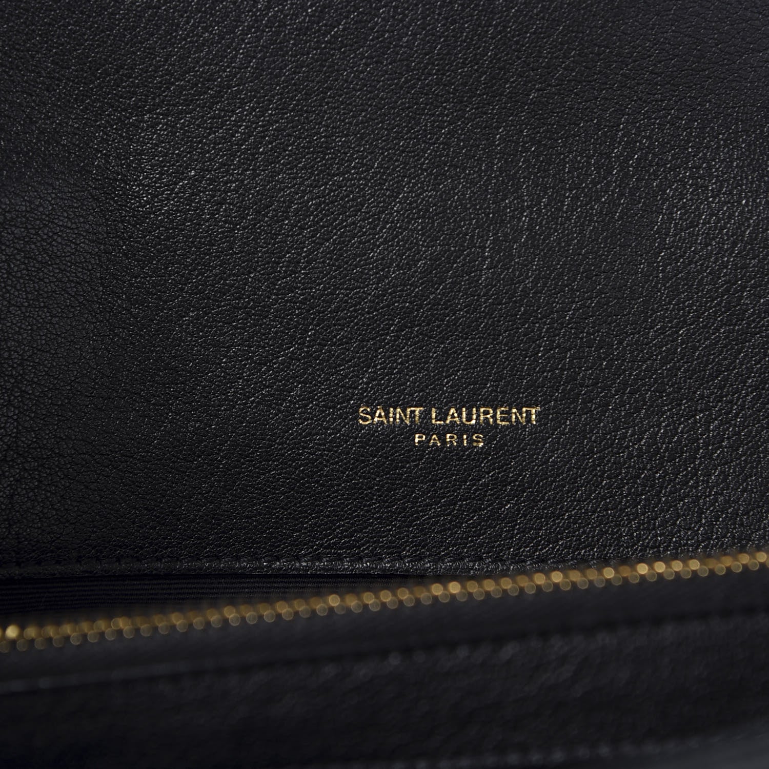 Saint Laurent Sheepskin Matelasse Chevron Monogram Large College Satchel Black 7 of 9