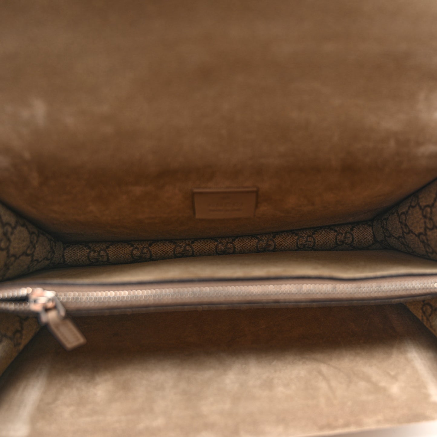 GG Supreme Monogram Small Dionysus Shoulder Bag Taupe
