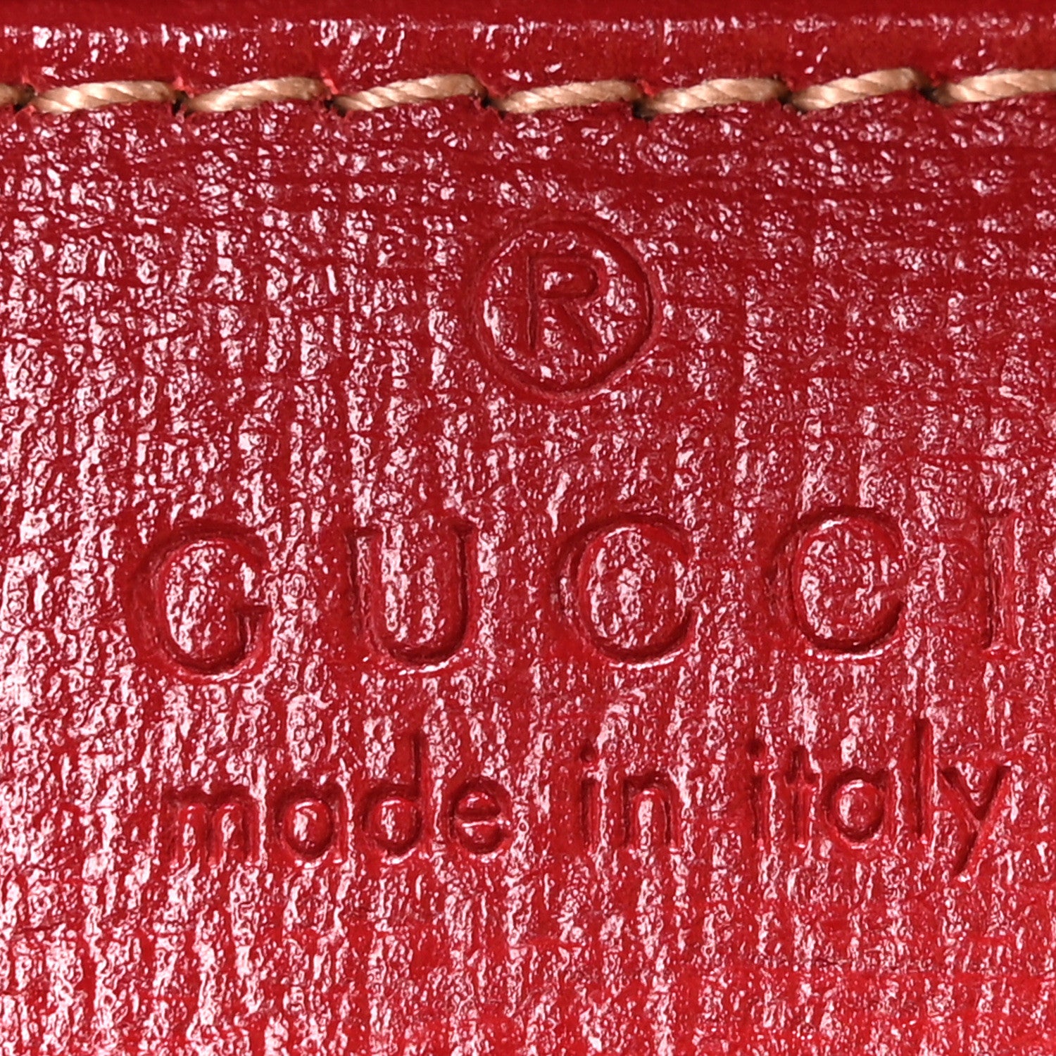 Gucci GG Supreme Monogram Azalea Calfskin Horsebit 1955 Shoulder Bag Beige Ebony New Cherry Red 6 of 10