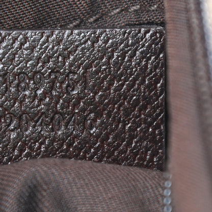 Gucci Monogram Web Medium Flat Messenger Bag Brown 7 of 11