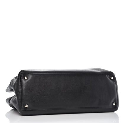 Chanel Calfskin Cerf Executive Shopper Tote Black 5 of 19