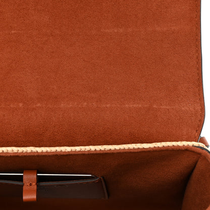 Louis Vuitton Calfskin Raffia Twist Shoulder Bag MM Caramel 9 of 13