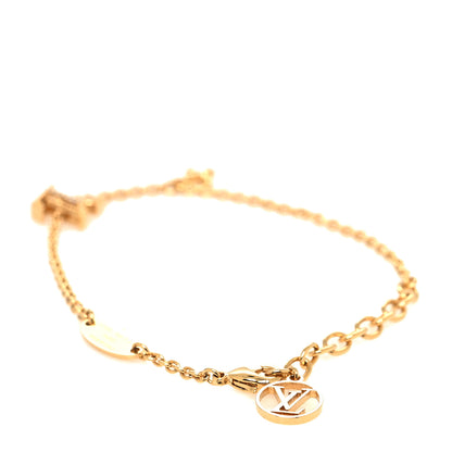 Louis Vuitton Metal Crystal LV Iconic Bracelet Gold 3 of 6