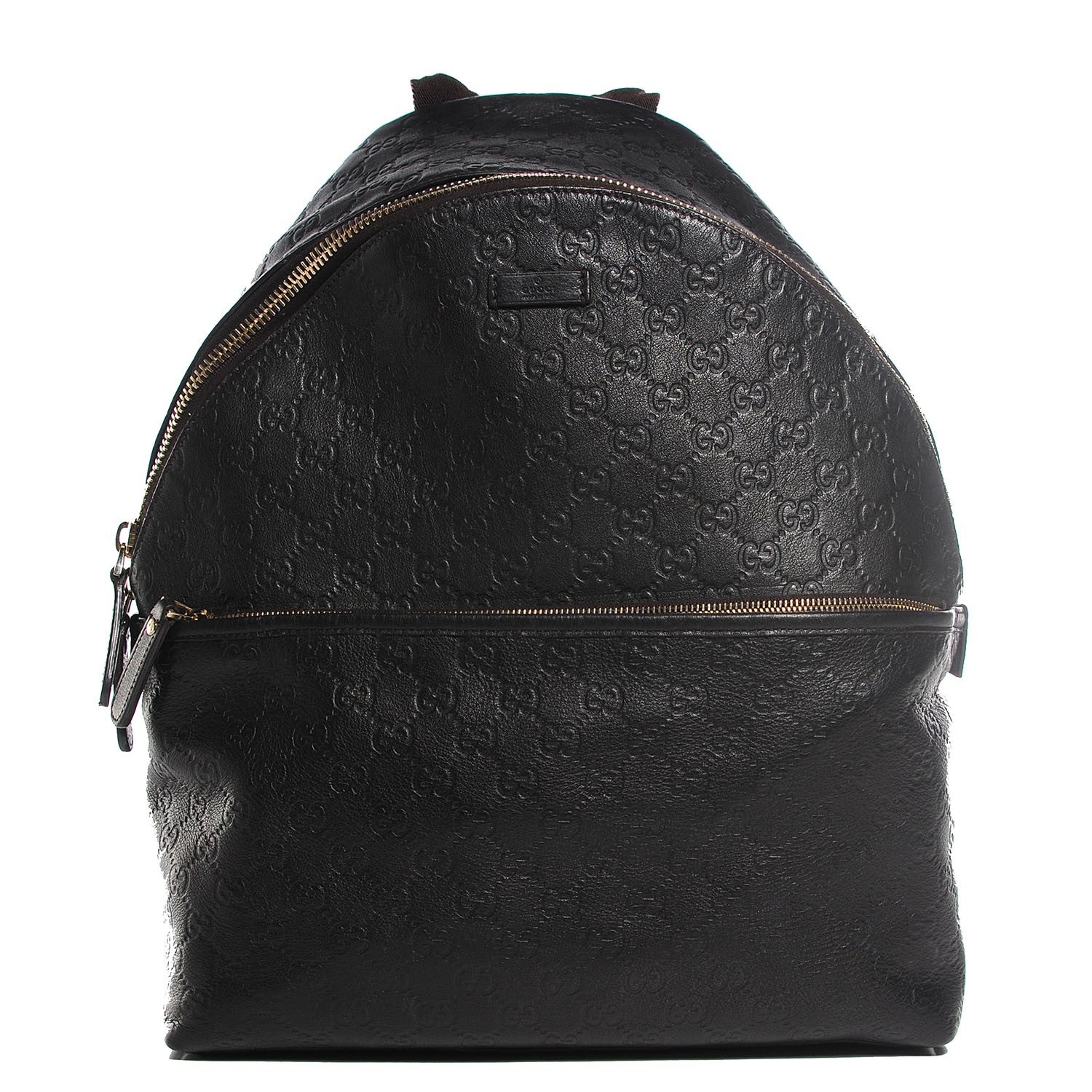 Gucci Guccissima Medium Classic Backpack Black 1 of 8