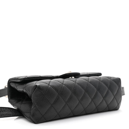 Chanel Grained Calfskin Quilted 2.55 Reissue Flap Belt Bag Clutch Black 4 of 12