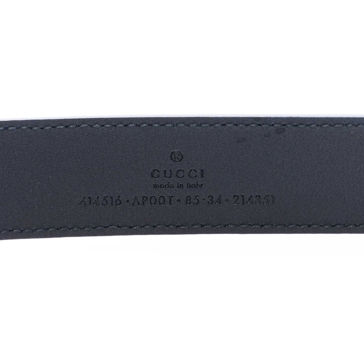 Gucci Calfskin Double G 30mm Belt 85 34 Black 5 of 5