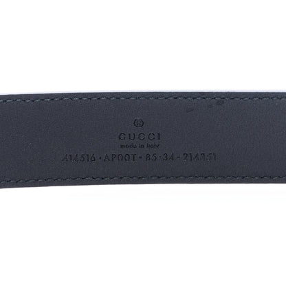 Gucci Calfskin Double G 30mm Belt 85 34 Black 5 of 5