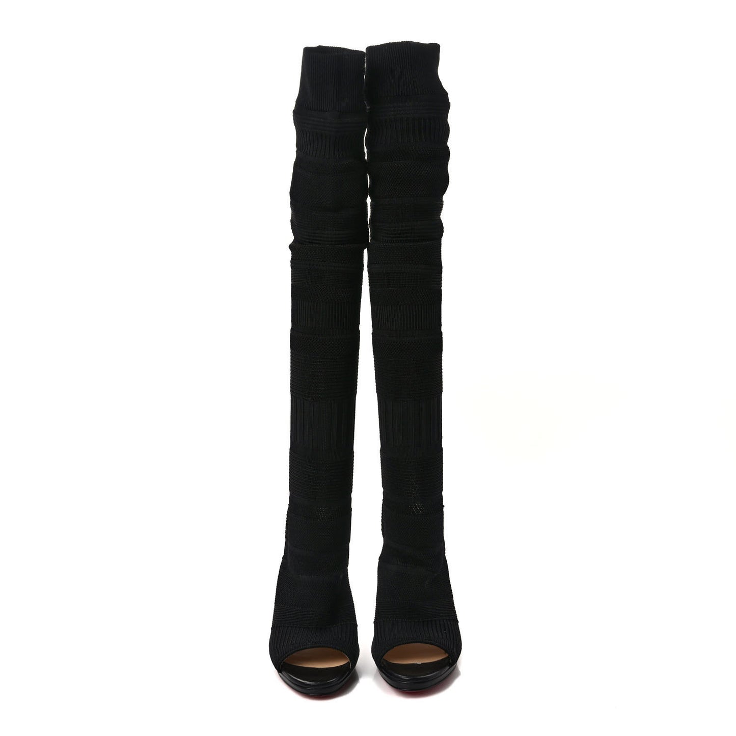 Maille Tricot Nappa Cheminetta 120 Tall Sock Boots 39 Black
