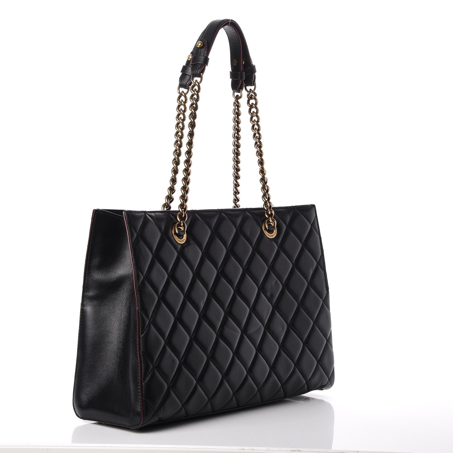 Chanel Calfskin Quilted Perfect Edge Tote Black 3 of 9