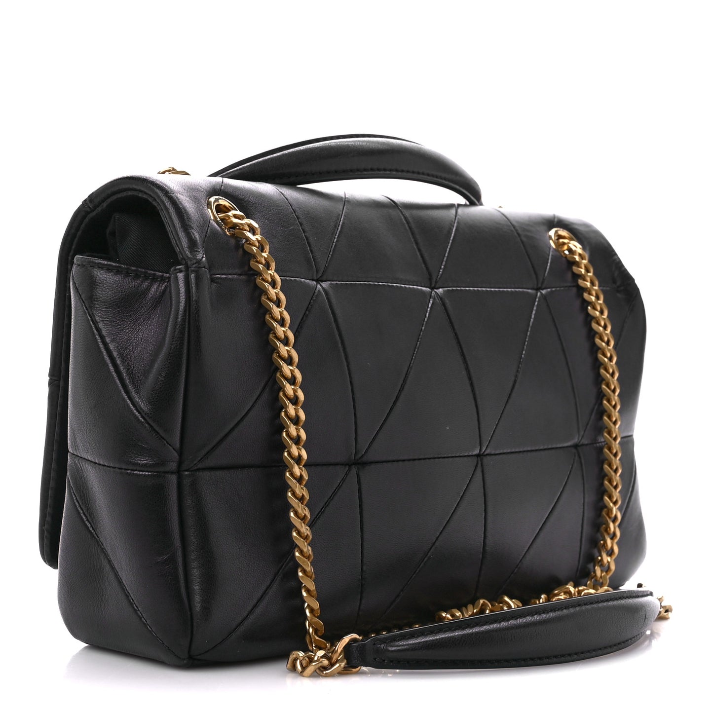 Lambskin Patchwork Monogram Medium Jamie Dark Notte