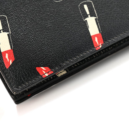 Saint Laurent Calfskin Lipstick Print Classic Monogram Kate Clutch Black 9 of 9