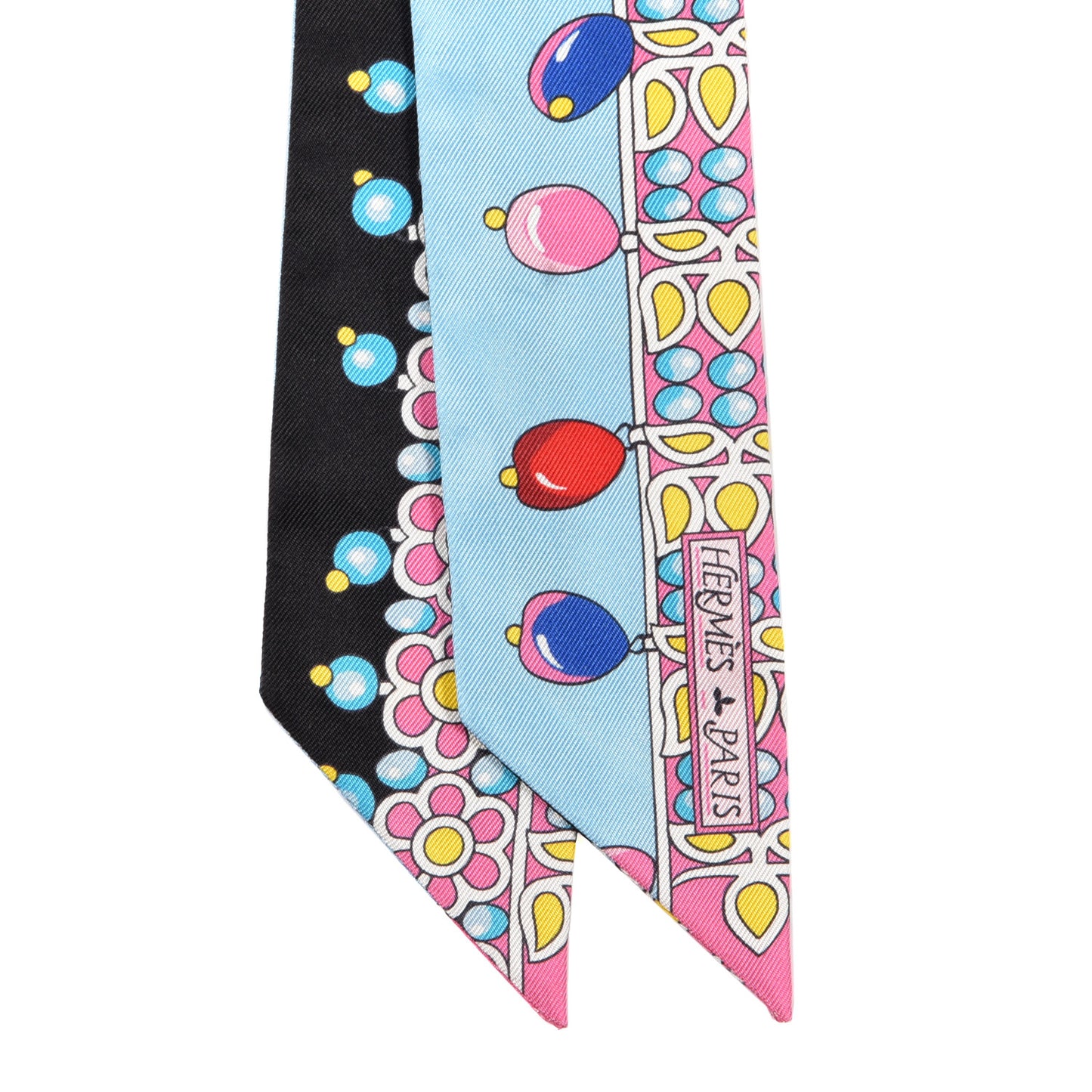 Silk Parures Des Maharajas Twilly Ciel Black Rose Vif