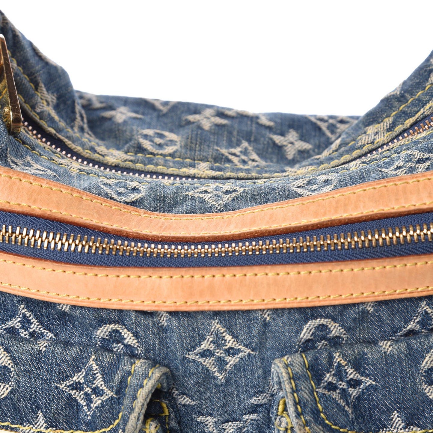 Monogram Denim Baggy PM Blue