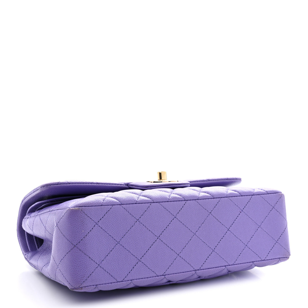 Chanel Caviar Quilted Small Double Flap Purple 4 of 13