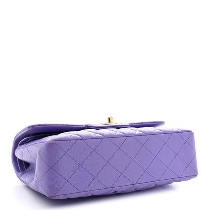 Chanel Caviar Quilted Small Double Flap Purple 4 of 13