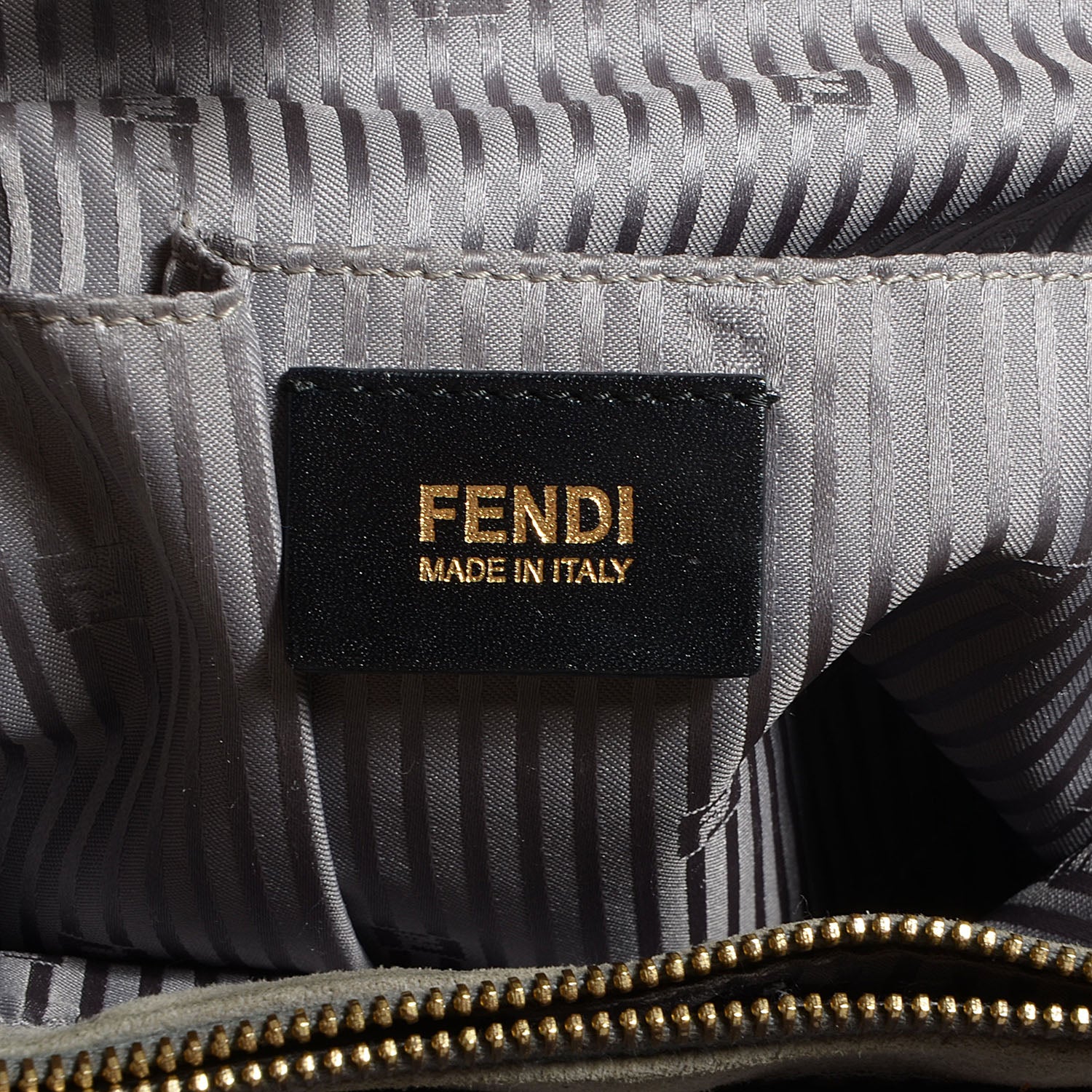 Fendi Vitello Elite Flamingo Regular 2Jours Tote Grigio Grigio Chiaro 8 of 11