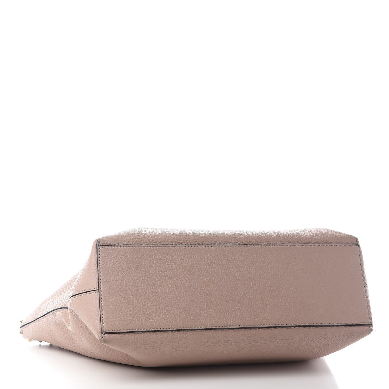 Valentino Garavani Grained Calfskin Rockstud Shoulder Tote Poudre 3 of 12