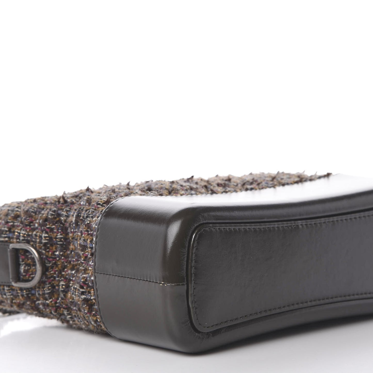 Tweed Calfskin Medium Gabrielle Hobo Brown