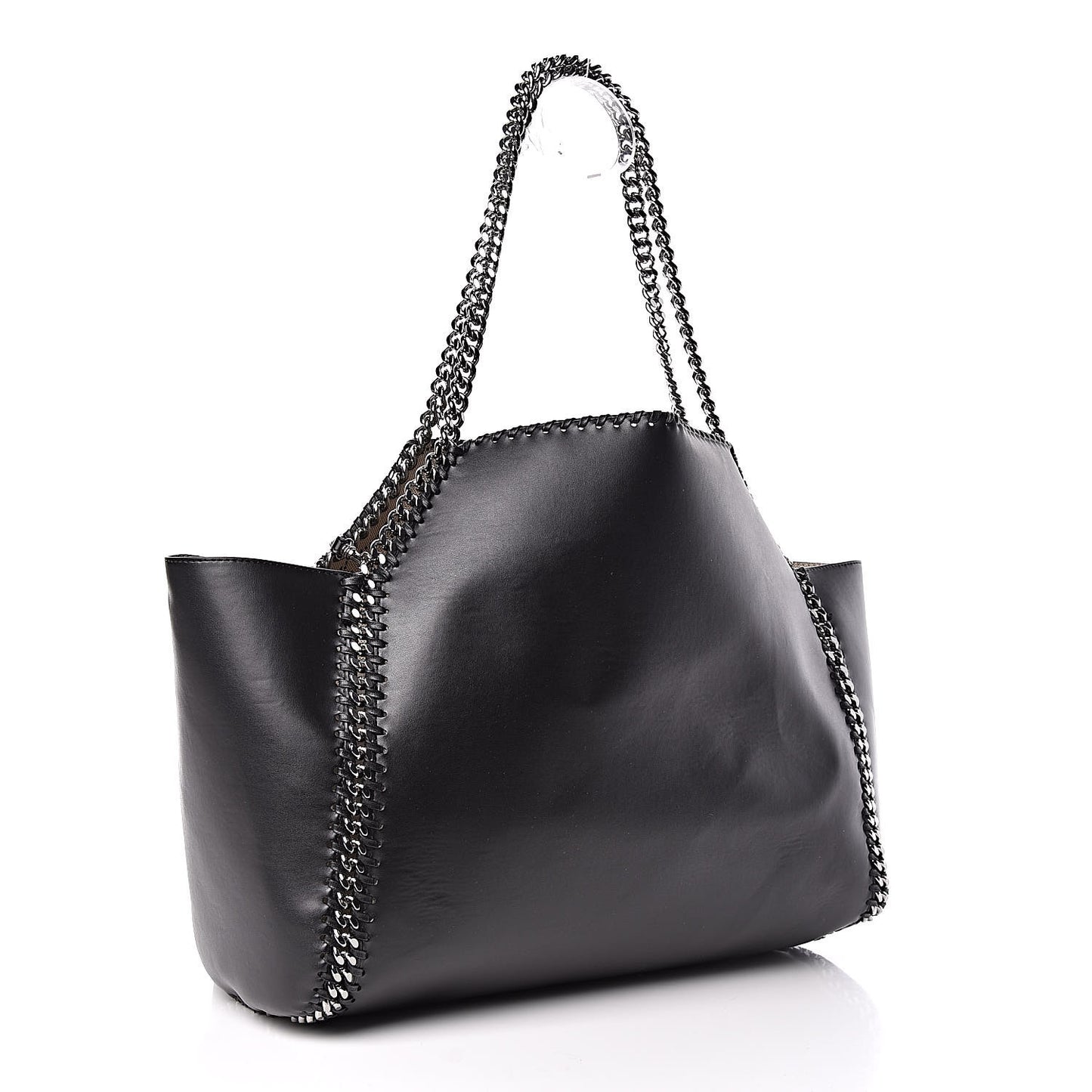 Alter Nappa Falabella Fine Chain Tote Black