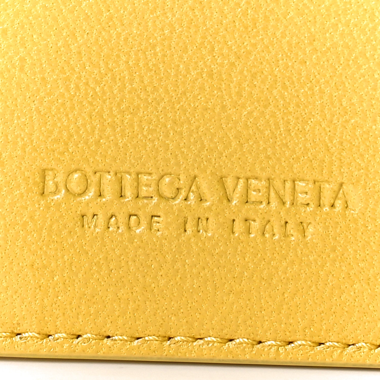 Bottega Veneta Nappa Maxi Intrecciato Credit Card Case Buttercup 3 of 7