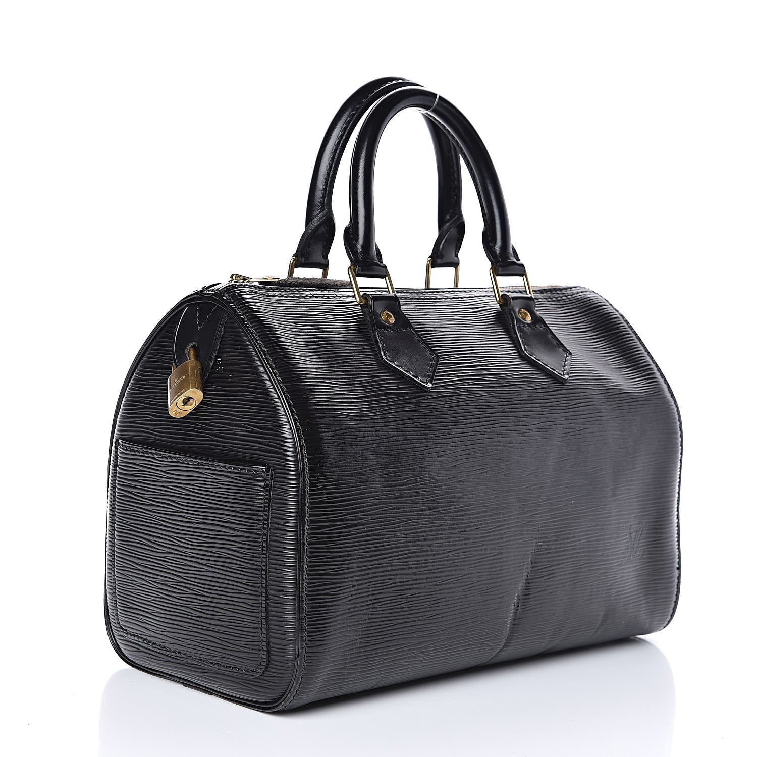 Louis Vuitton Epi Speedy 25 Black 3 of 15