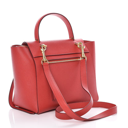 Celine Baby Grained Calfskin Micro Belt Bag Coquelicot 3 of 10