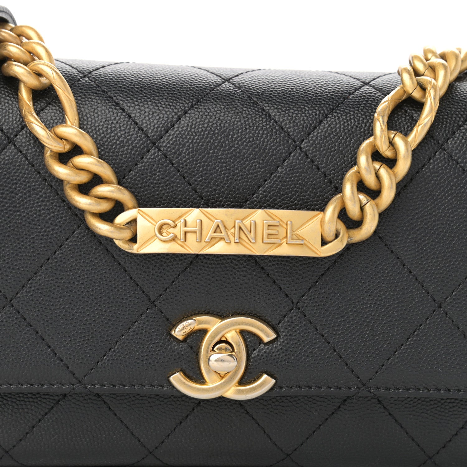 Chanel Caviar Quilted Mini Bracelet On Chain Flap Black 8 of 11