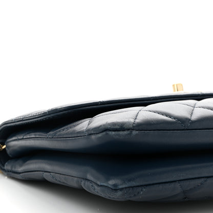 Chanel Lambskin Quilted Medium Trendy CC Flap Navy Blue 9 of 13