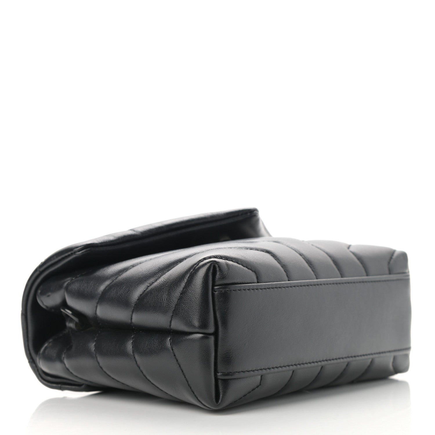 Saint Laurent Calfskin Y Quilted Monogram Toy Loulou Crossbody Bag Black 3 of 12