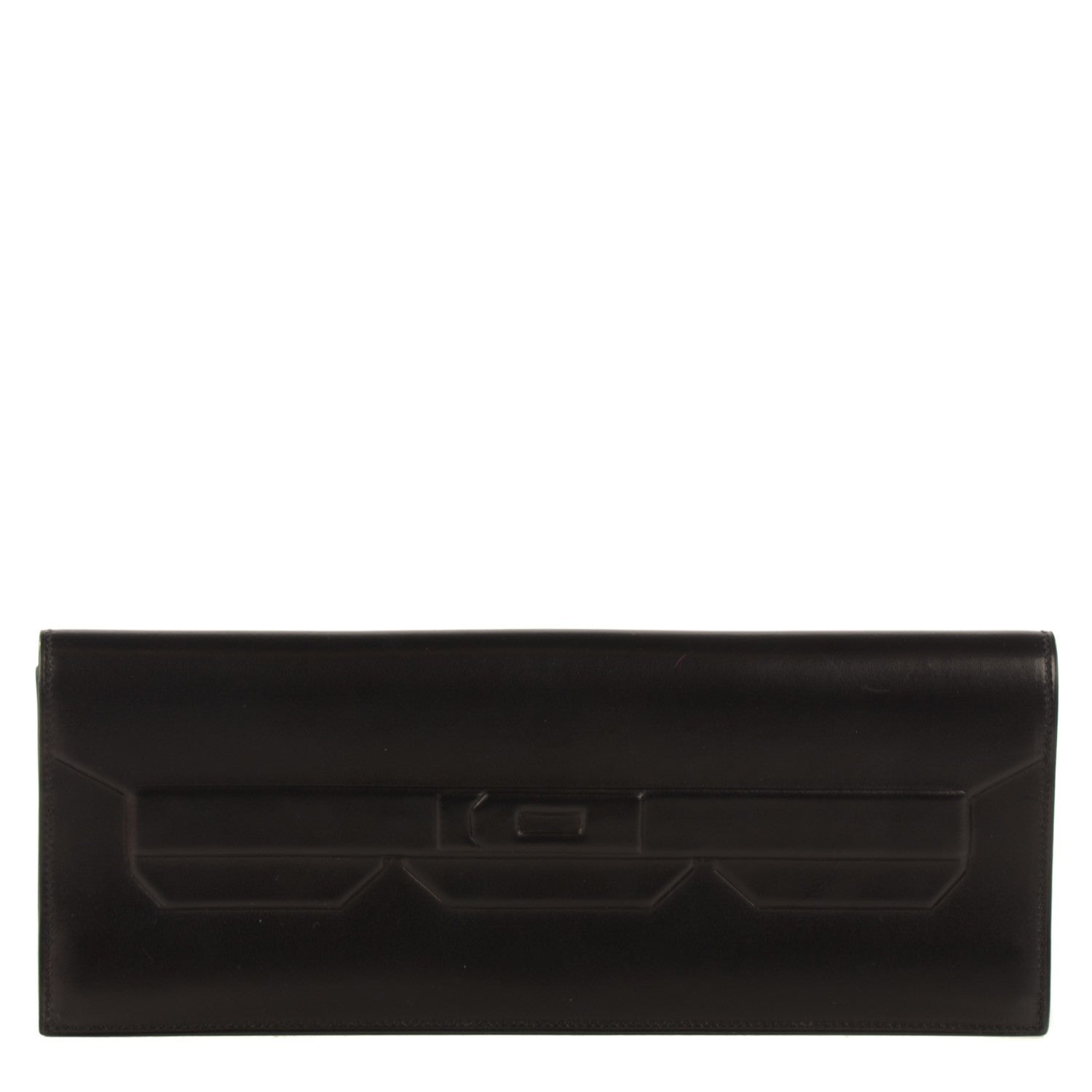 Hermes Evercalf Shadow Clutch 29 Black 1 of 7