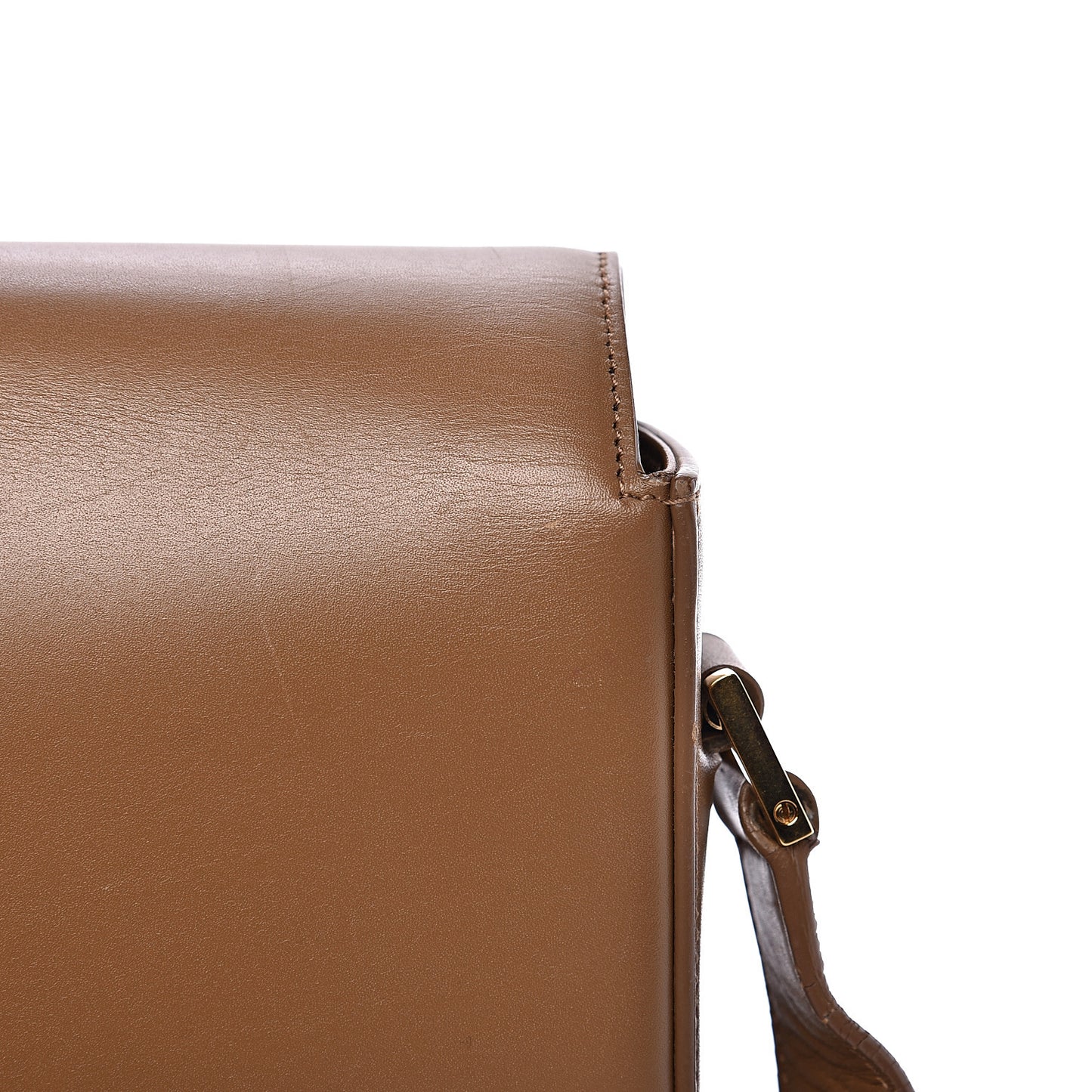 Smooth Calfskin Medium Classic Monogram Universite Bag Dark Beige