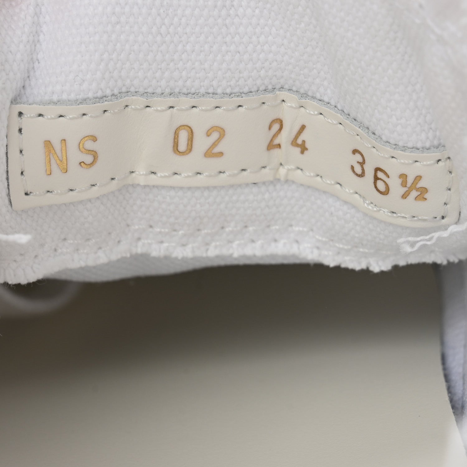 Christian Dior Frayed Canvas Embroidered Logo Walk'N'Dior Low Top Sneakers 36.5 White 9 of 10