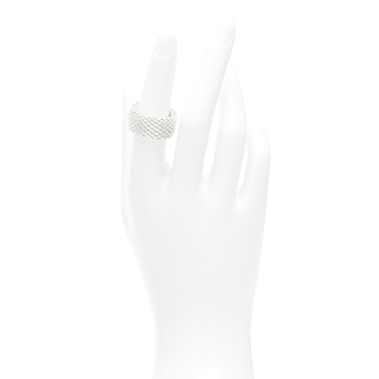 Sterling Silver Somerset Mesh Ring 51 5.75