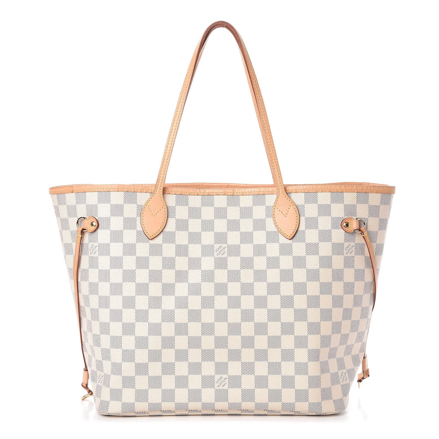 Damier Azur Neo Neverfull MM Rose Ballerine
