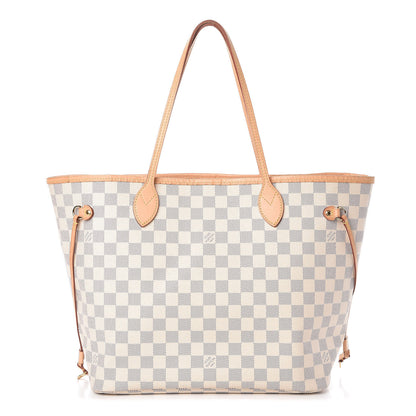 Louis Vuitton Damier Azur Neo Neverfull MM Rose Ballerine 1 of 7