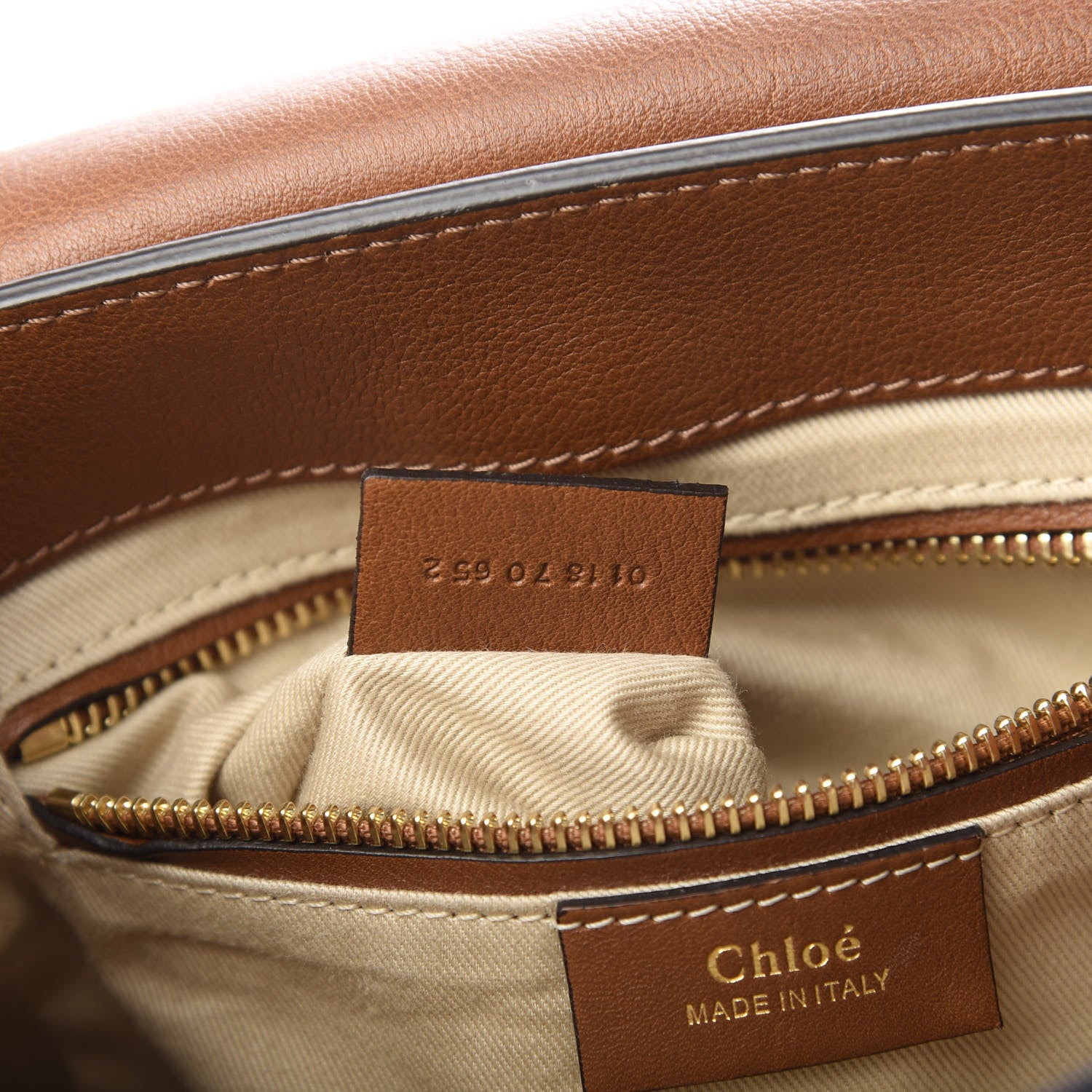 Chloe Suede Calfskin Small Faye Backpack Tan 6 of 10