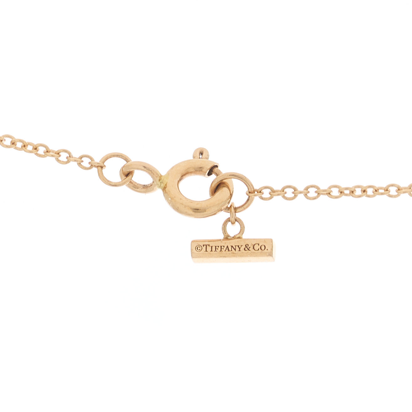 18K Rose Gold Turquoise T Circle Pendant Necklace