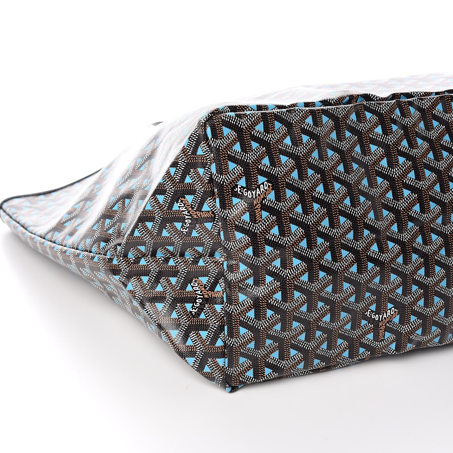 Goyard Goyardine Saint Louis Claire Voie GM Black Blue 8 of 10