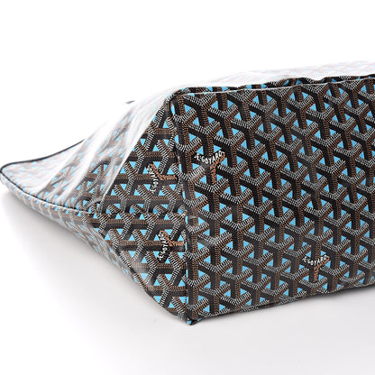 Goyard Goyardine Saint Louis Claire Voie GM Black Blue 8 of 10