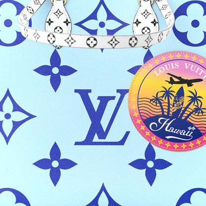 Louis Vuitton Monogram Giant Hawaii Onthego Blue 8 of 11