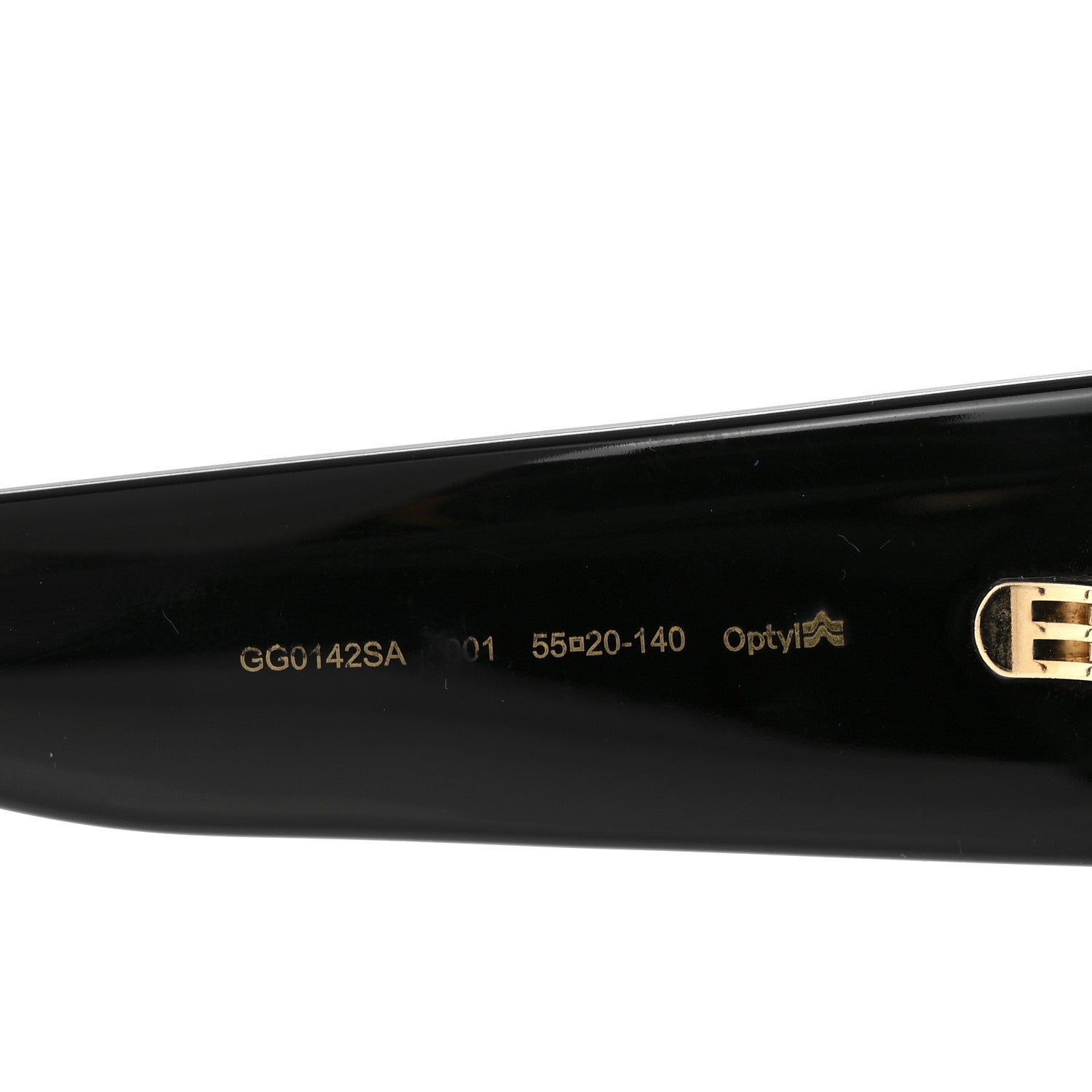 Gucci Acetate Square Frame Sunglasses GG0142SA Black 7 of 8
